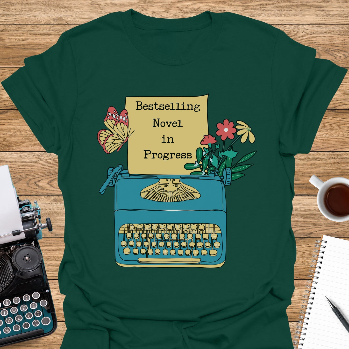 Bestselling Novel in Progress Typewriter