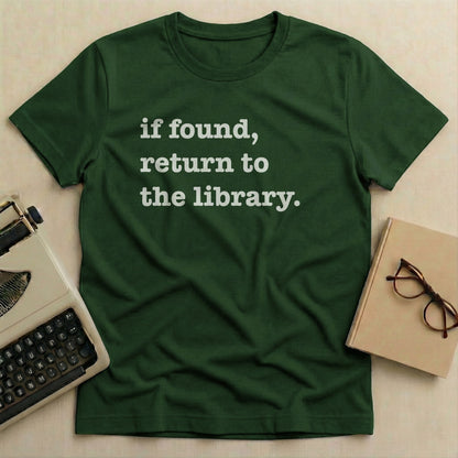 If Found Return to the Library Shirt Product