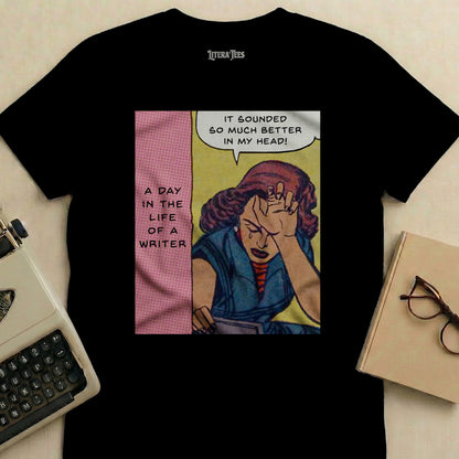 Comic panel showing a crying woman with text "It sounded so much better in my head!".