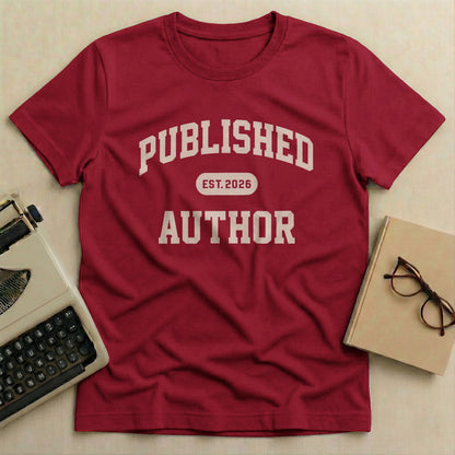 Published Author Est 2026 Graphic Tee Product