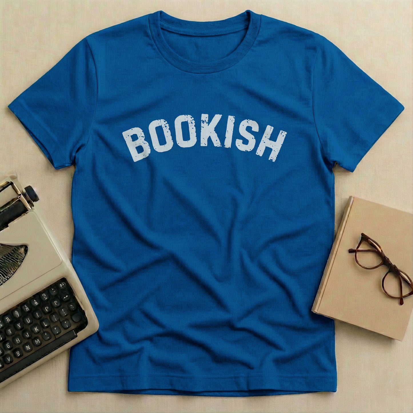 Bold Blue Bookish Statement T-Shirt