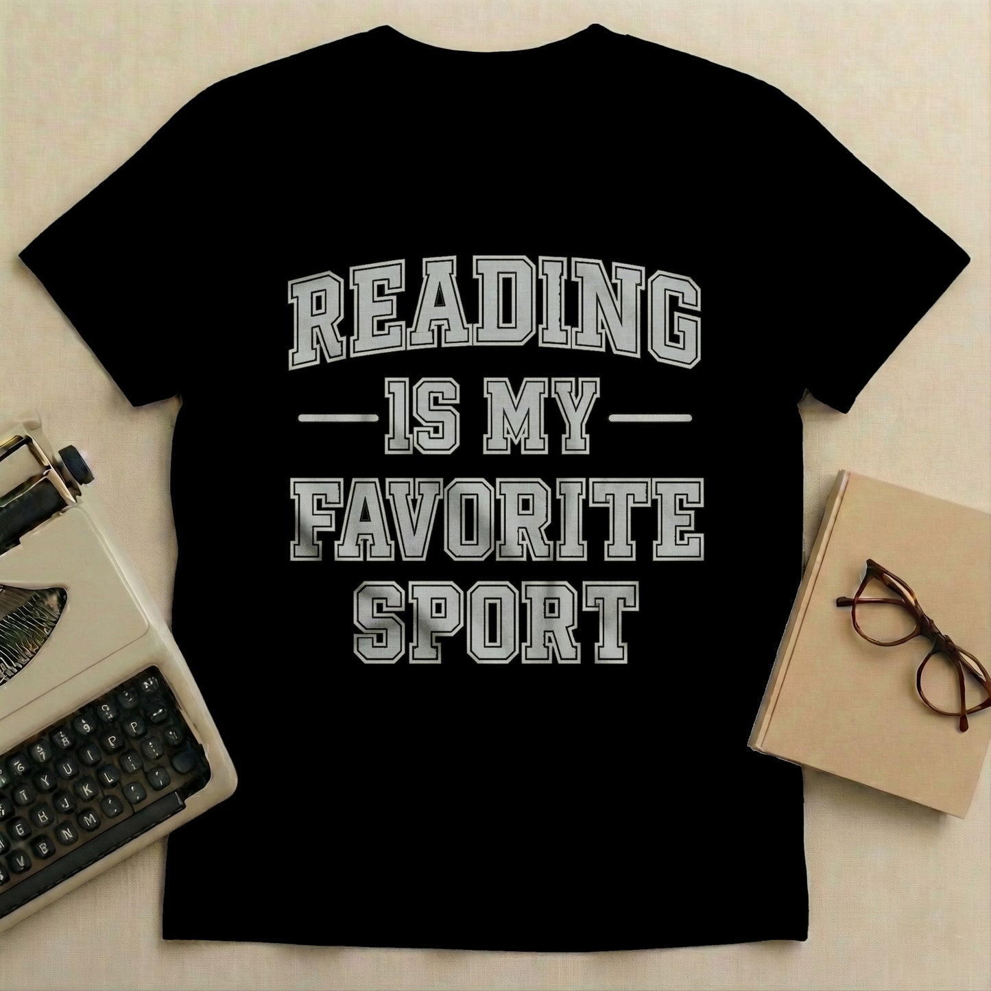 Reading is My Favorite Sport Printed T-shirt