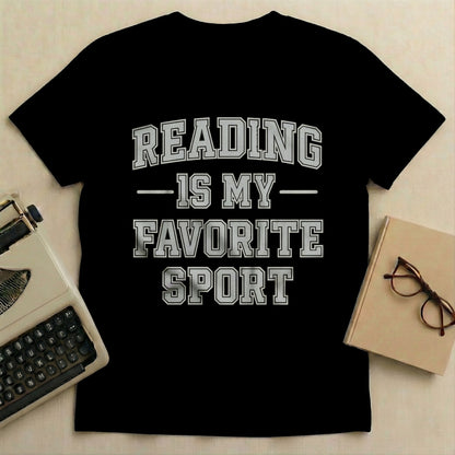 Reading is My Favorite Sport Printed T-shirt