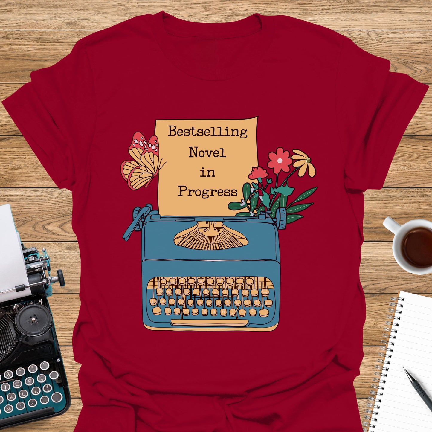 Bestselling Novel in Progress Typewriter