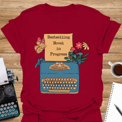 Bestselling Novel in Progress Typewriter