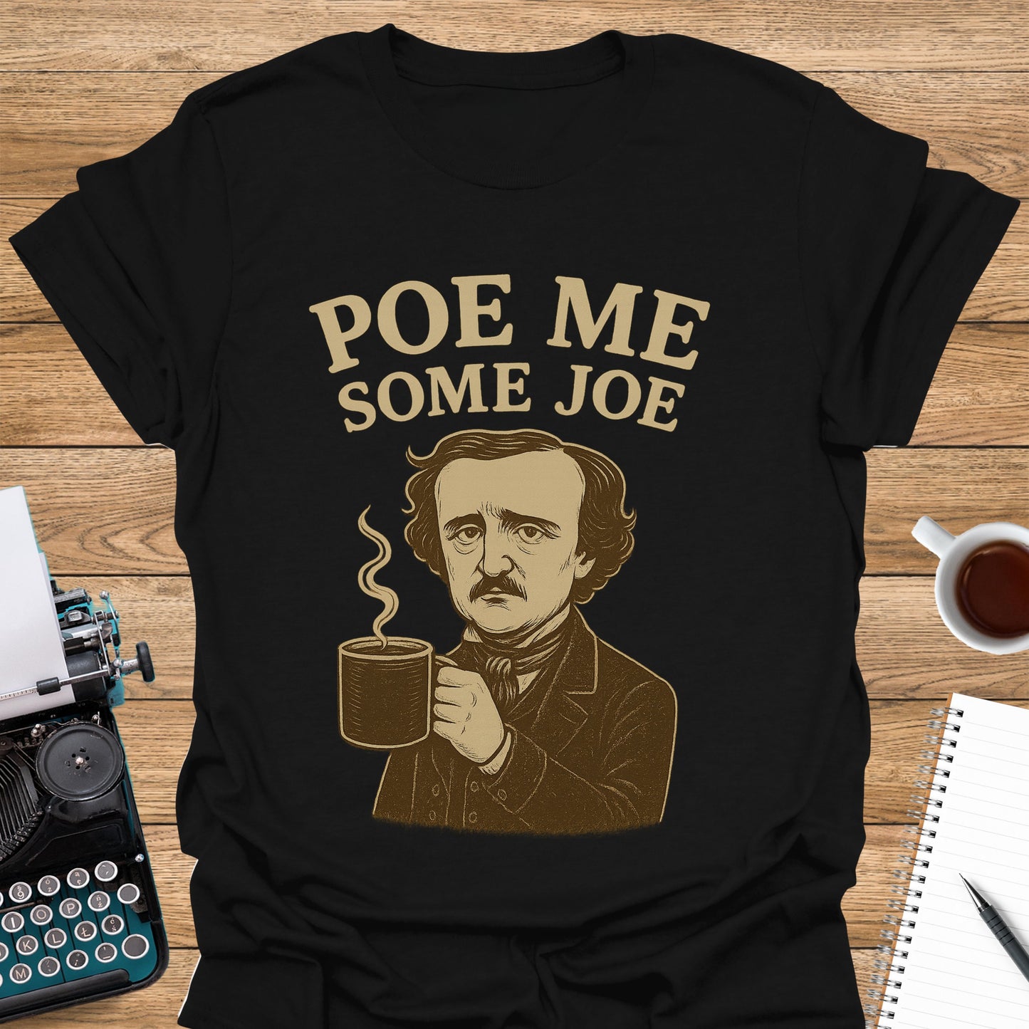 Poe Me Some Joe Sepia