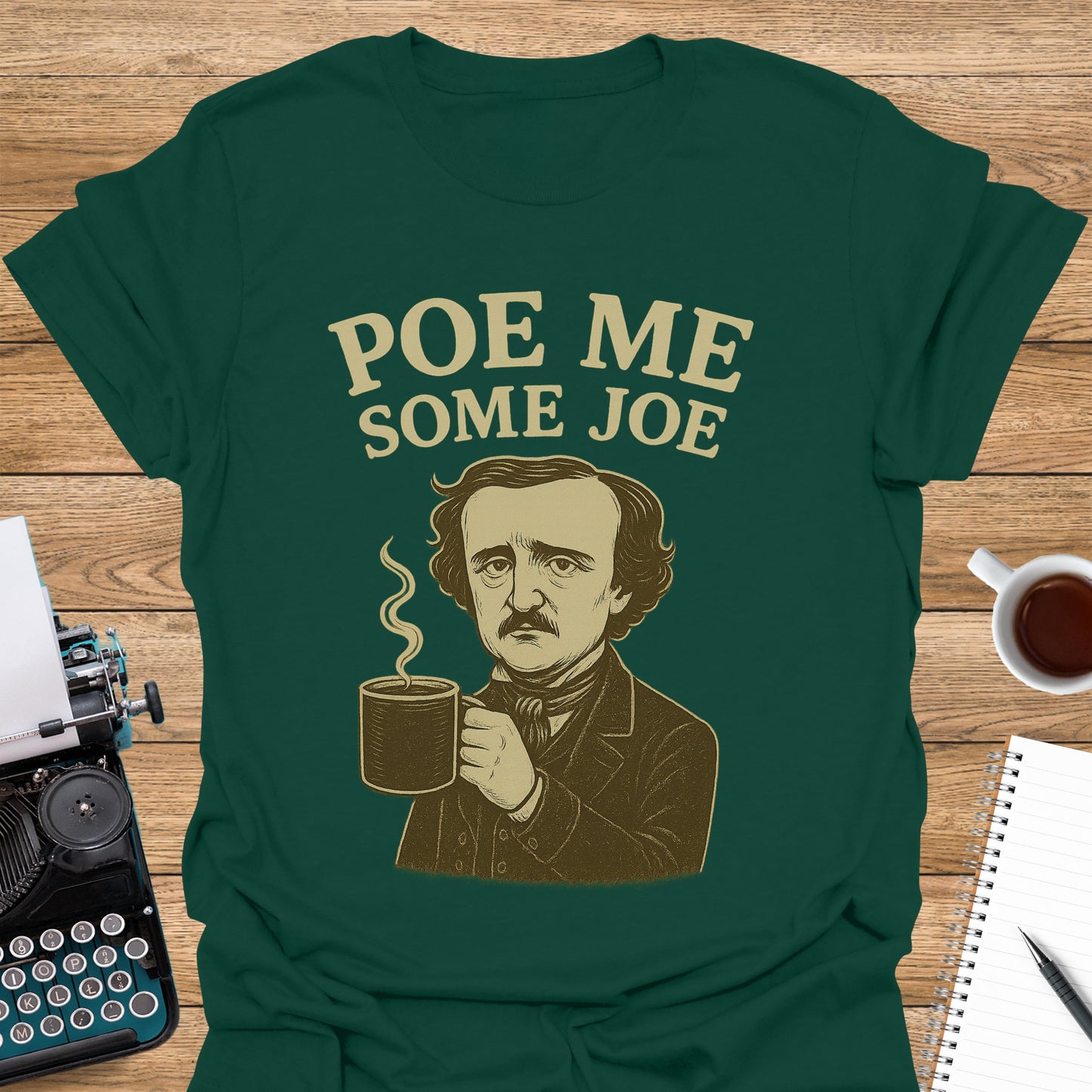 Poe Me Some Joe Sepia