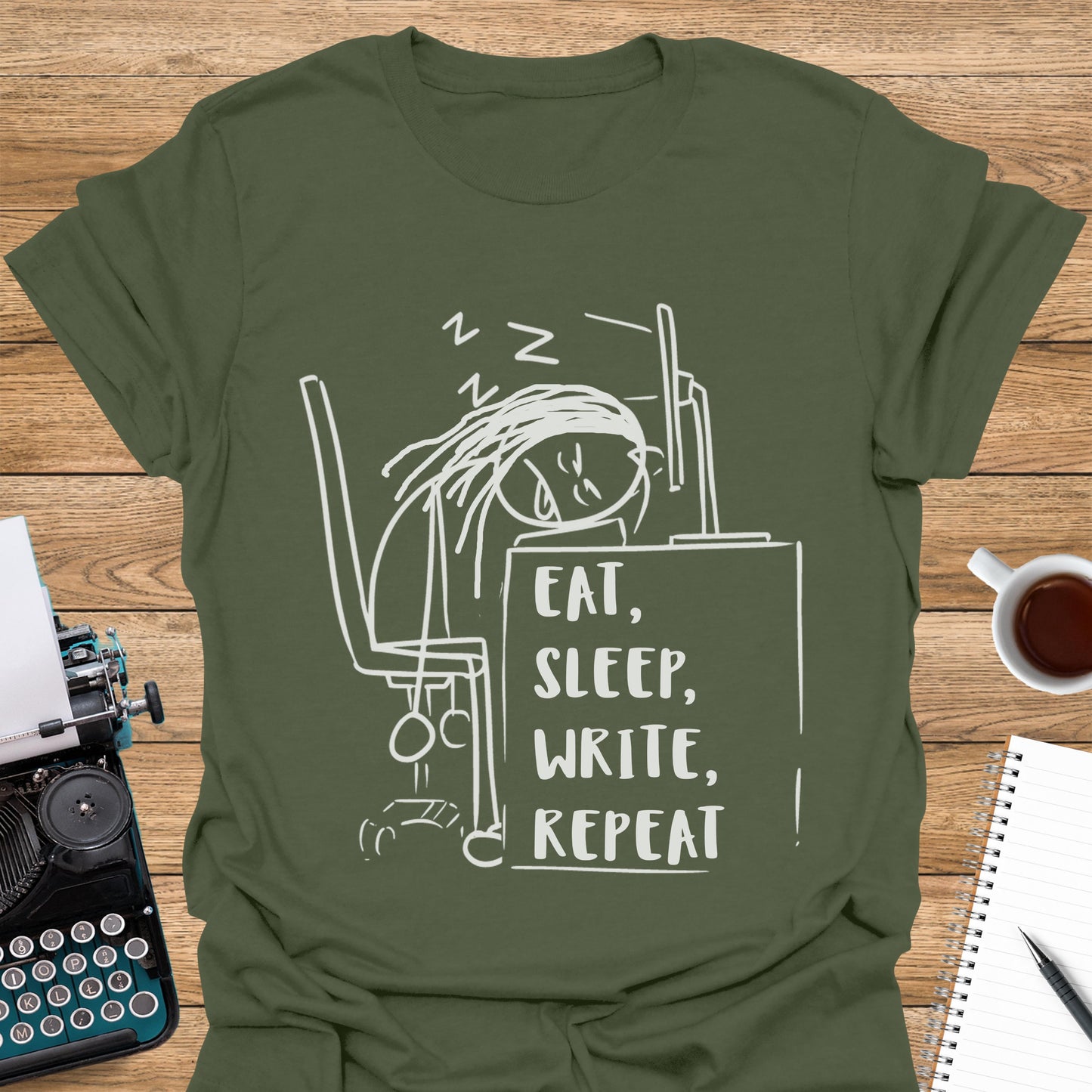 Eat, Sleep, Write, Repeat Woman