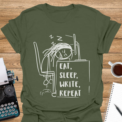 Eat, Sleep, Write, Repeat Woman