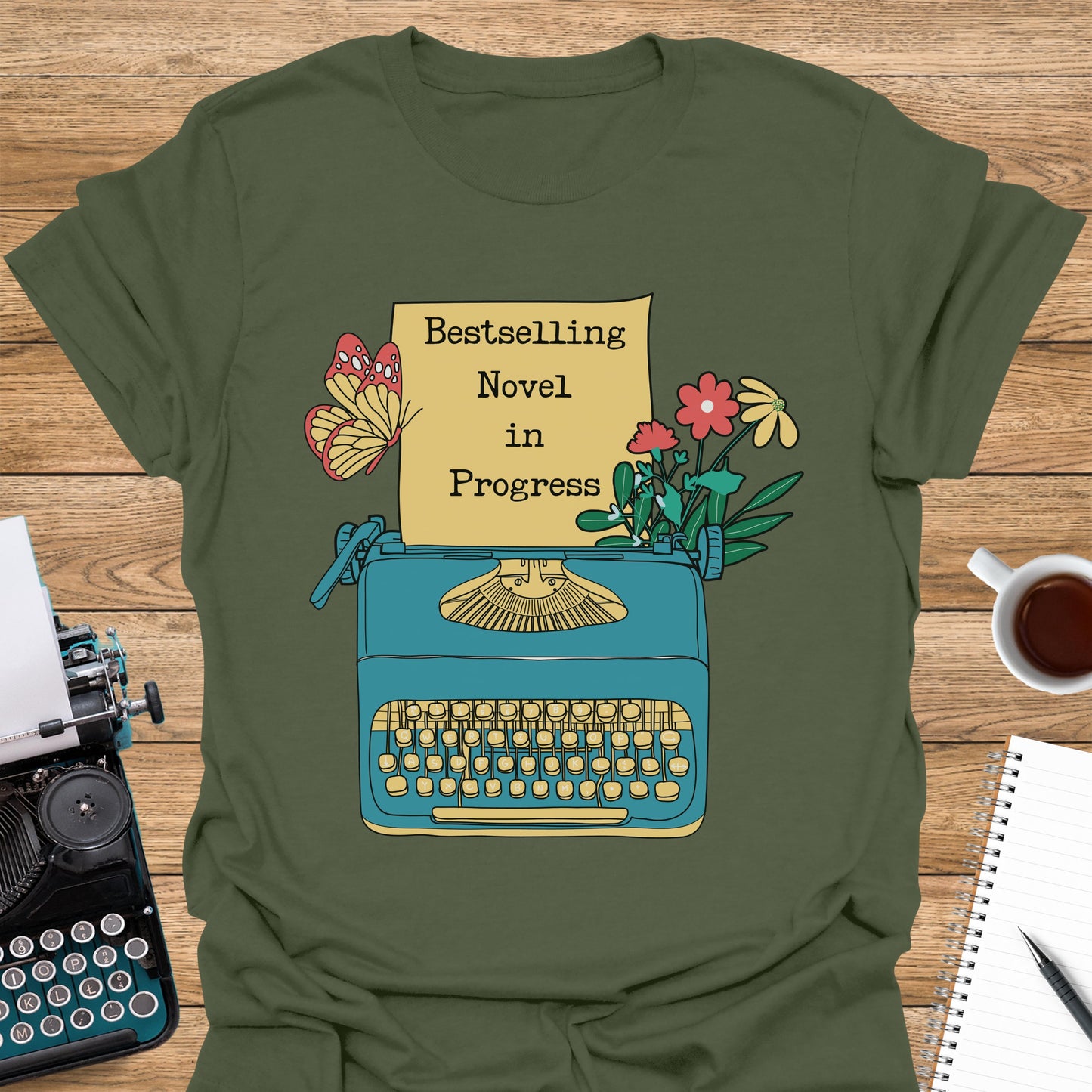 Bestselling Novel in Progress Typewriter