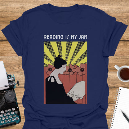 Reading is My Jam Vintage Woman Reading