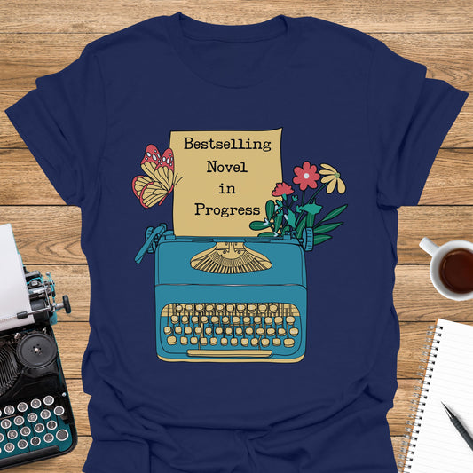 Bestselling Novel in Progress Typewriter