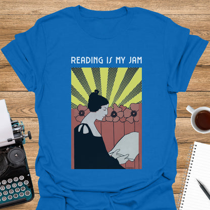 Reading is My Jam Vintage Woman Reading