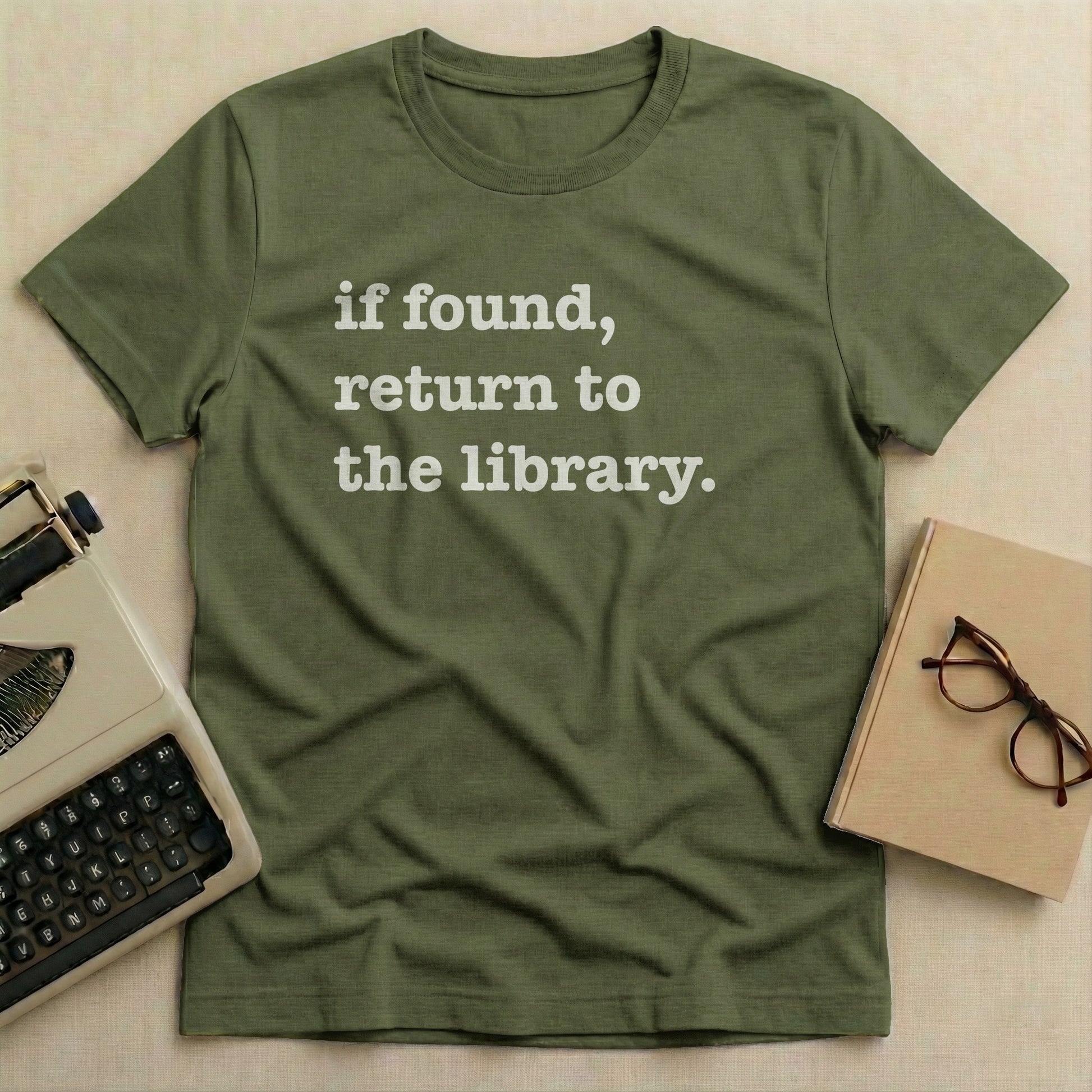 If found return to the library Shirt