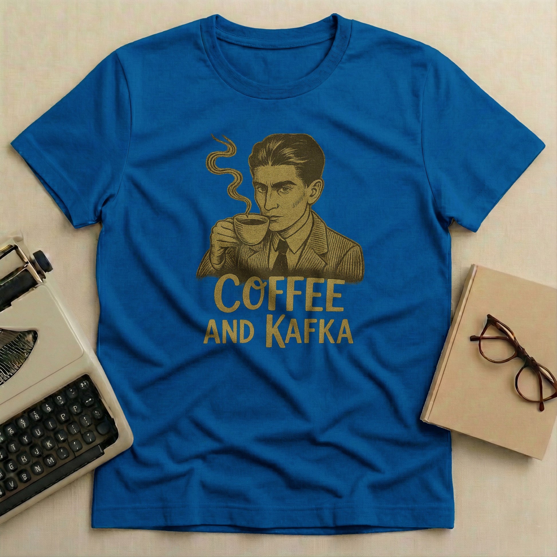 Coffee and Kafka T-Shirt for Book Lovers